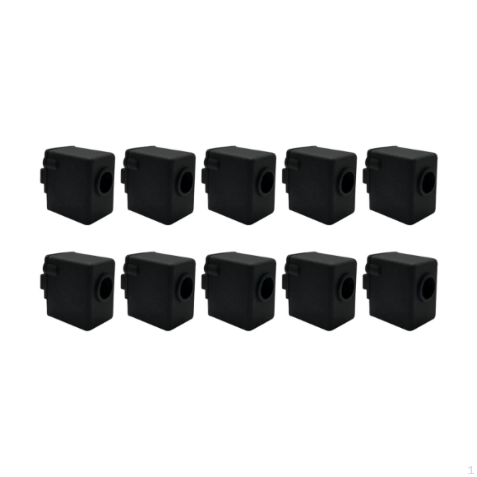 

10Pcs 3D Printer Silicone Sleeve Set Heat Insulation Resistant End Case for
