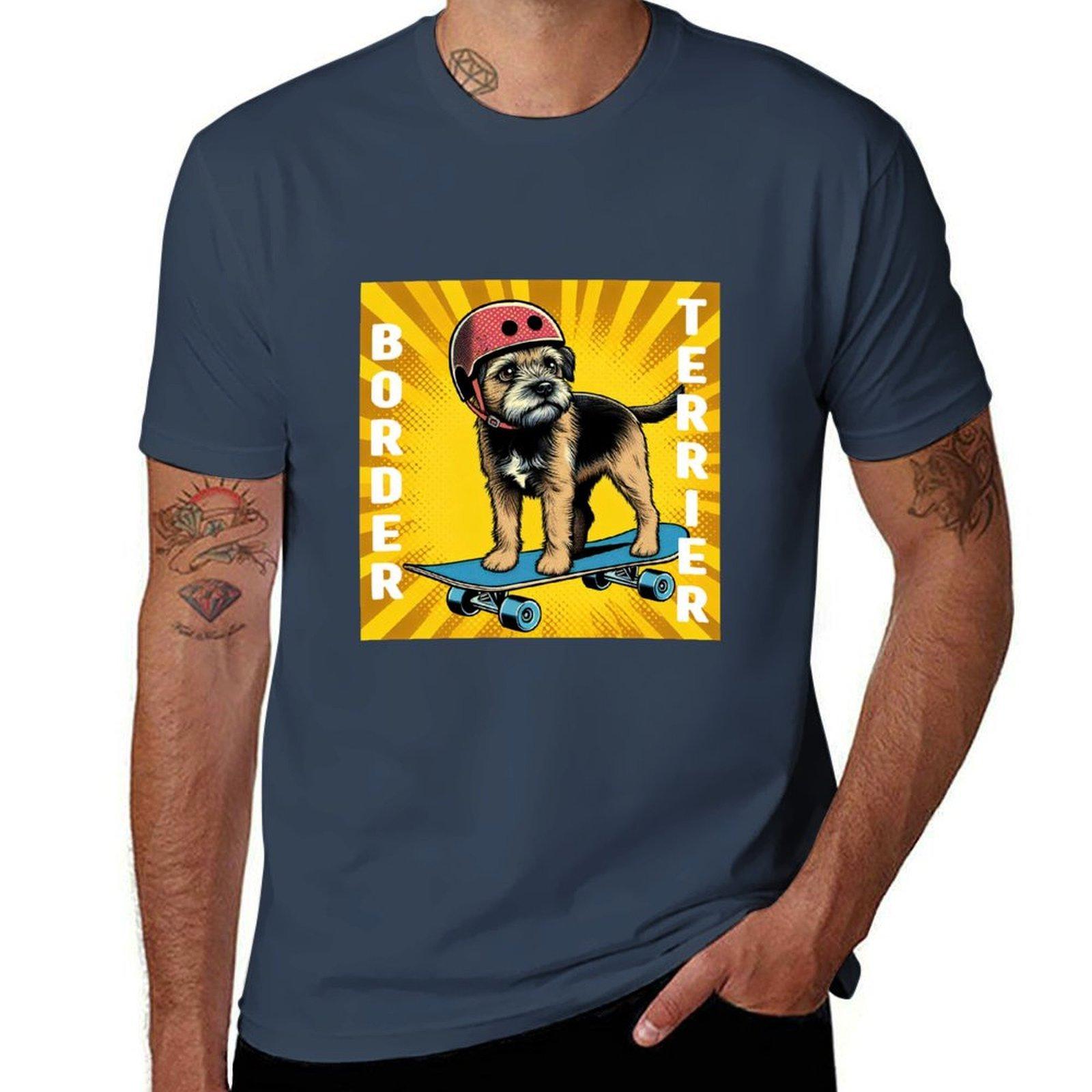 Border Terrier Tshirt Work Duty Casual Tshirt S