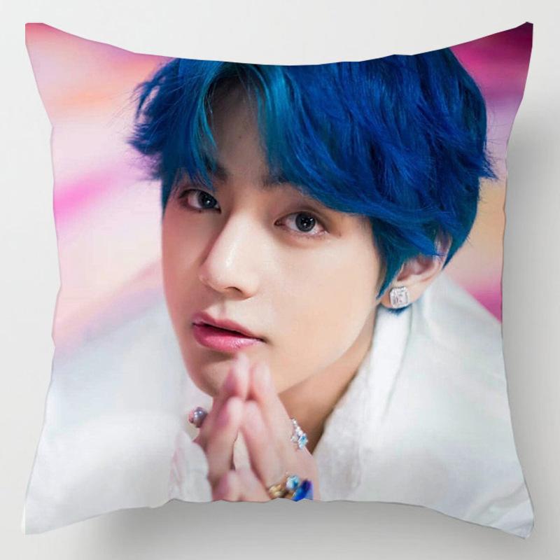 Cozy 45cm Kpop Bts Bangtan Boys Cushion Cover Decorative Soft Pillow Case For Home