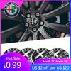 For Alfa Romeo Car Wheel Hub Center Cap Metal Emblem Stickers For Alfa Romeo Giulietta GT 159 147 156 Mito Brera Giulia F1 Stelv