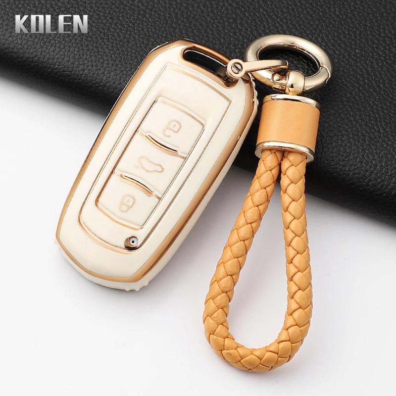 Fashion Tpu Car Key Case Cover For Geely Emgrand 7 Gx3 Atlas Gs Nl3 Gili Emgrand 7 Ex7 Gt Gc9 Protected Shell Fob Accessories
