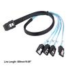 Mini Splitter Cables 36-Pin To 4 SATA 7-Pin SAS SFF-8087 Internal Hard Drive for Households Computer Safety Parts