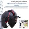 Space Saving Motorcycle Helmets Wall Hook Organizers ABS Mounting Bracket Simple Installation for Home Garage Or Kitchen