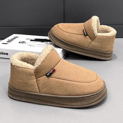 New Winter Fur Women Shoes Warm Men Shoes Outdoor Plush Shoes Indoor House Shoes Antiskid Padded Platform Shoes Home Shoes