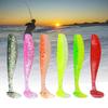 10Pcs Soft Lures Worm Baits Small Fishes Tail Swimbaits Lures Fishing Baits
