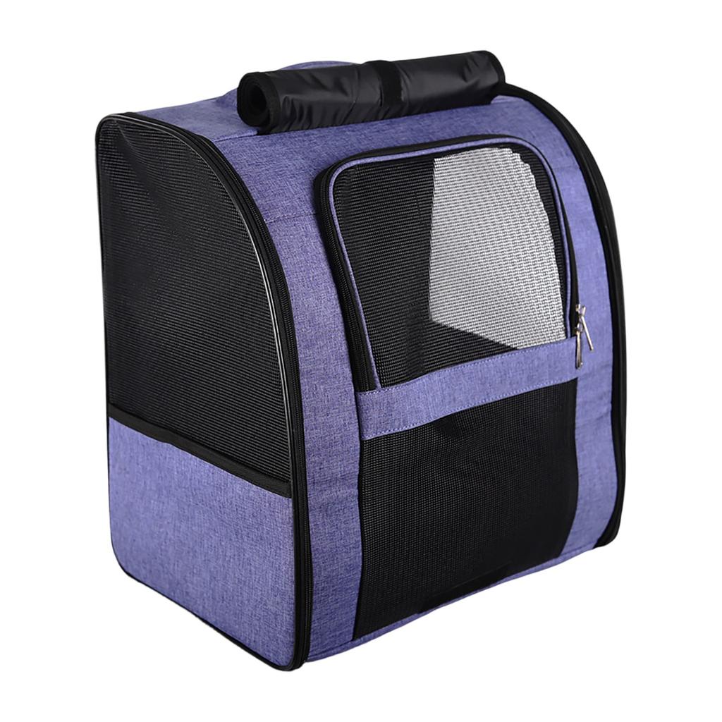 Cat Bag Portable Pet Double Shoulder Breathable Large Capacity Roller Curtain Backpack