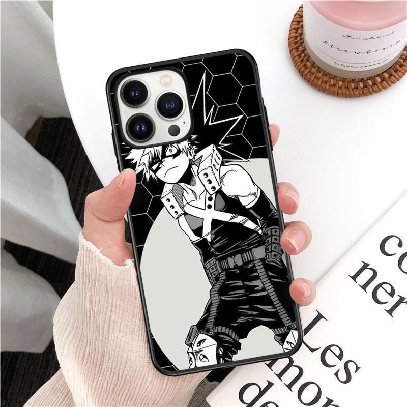 Anime Comic Dämon Titan Deku Telefon Fall für iPhone 14 13 12 11 Pro MAX X XS Max XR Mini SE 7 8 Plus Schwarz Funda Coque Fall