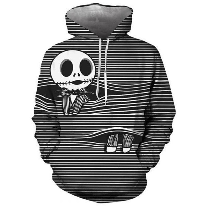 Nightmare Before Christmas 3d Printed Hoodie Jacket Jack Sally Costume Style