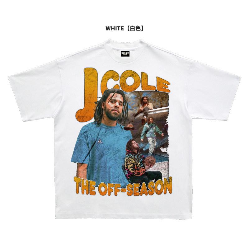 2026 Summer New Design J. Cole High-Quality Hip-Hop Street Comfortable Men s Round-neck Printed T-Shirt S