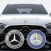 TVE4  Ornaments Car Metal Flat Hood Emblem Front Badge Logo For Mercedes Benz