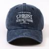 Christ Strengthens Me Philippians 4 13 Christian Baseball Cap Adjustable Casual Sun Protection Unisex Hat