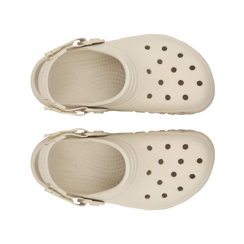 Crocs Duet Max Clog Soft Comfortable Versatile Clogs Unisex Clogs Cement-Gray 208776-160