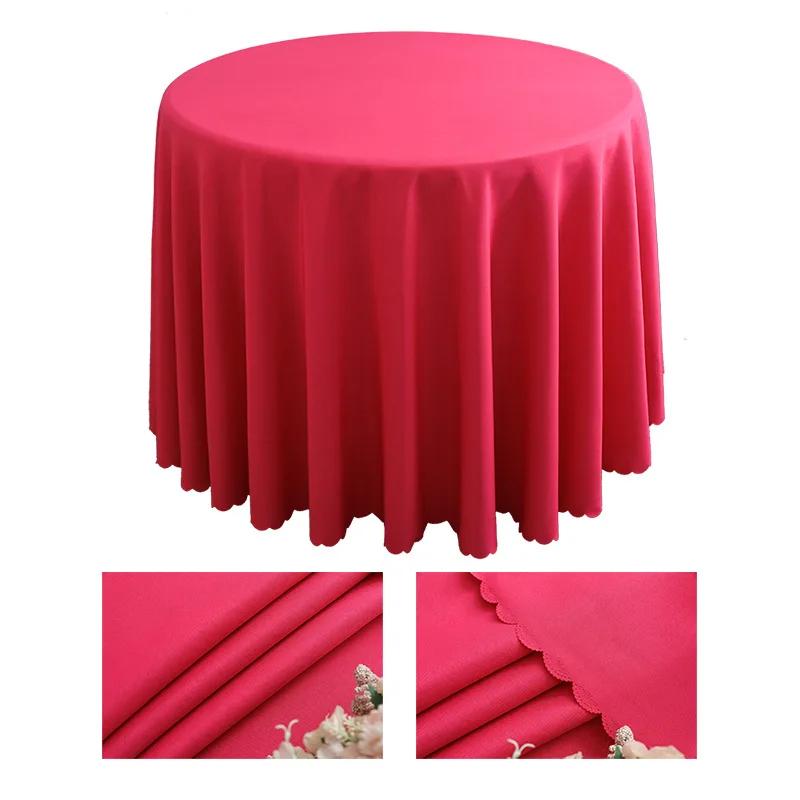 Polyester Round Tablecloth Stain and Wrinkle Resistant Cloth-Washable Table Cover For Dining Table,Buffet Parties and Camping