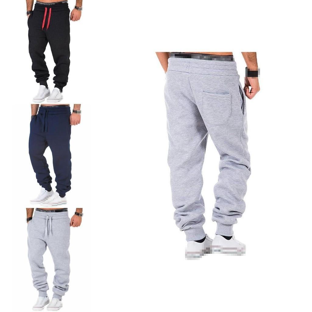 Men's Cotton Blend Jogger Sweatpants With Elastic Waist And Adjustable Drawstring