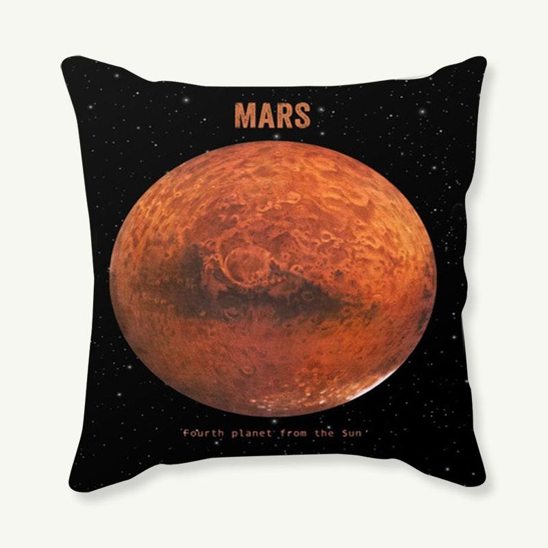 New Arrival Universe Cushion Covers Space Earth Moon Mars Jupiter Cushion Cover Home Decorative Linen Pillow Case Cojines