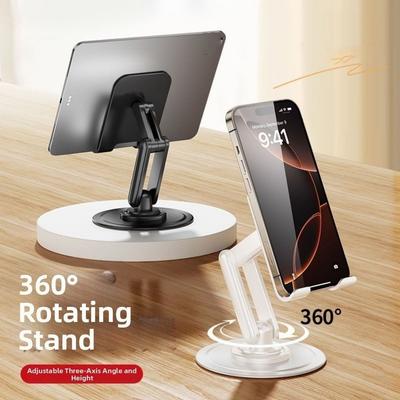 Rotating Mobile Phone Holder Foldable Tablet Holder Folding Desk Phone Stand  Tablet Support
