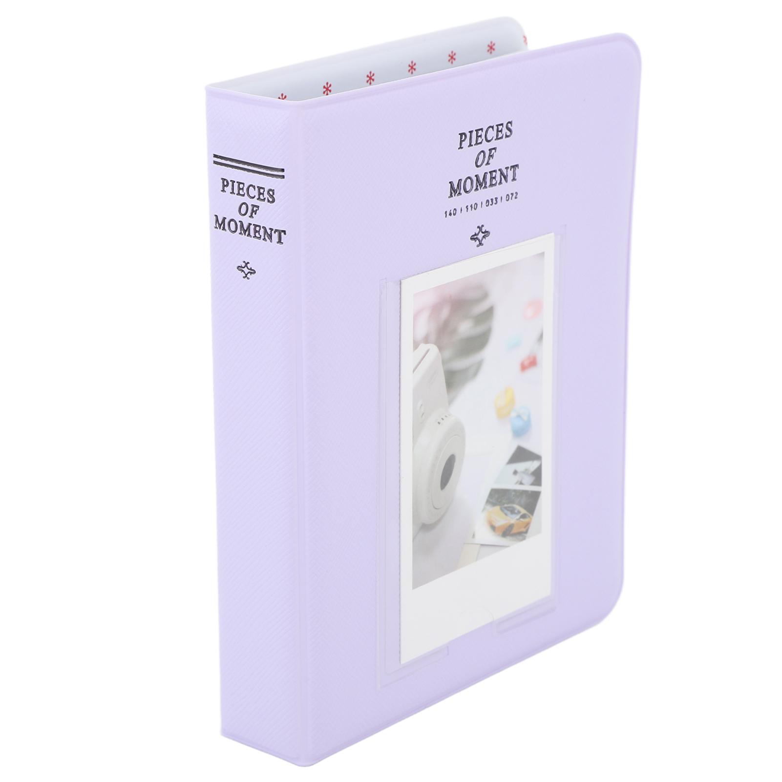 

64 кармана фотоальбом портативный 3 дюйма PU кожаный переплет фотоальбом для Mini 12 11 9 зеленый фиолетовый