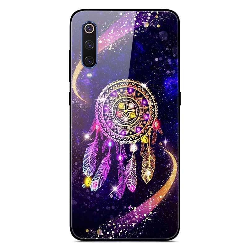 For Xiaomi Mi A3 Cases Luxury Tempered Glass Space Phone Covers for Xiaomi MI 9 Lite Case 9lite MiA3 Hard Back Shell Protective