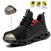 Unisex Steel Toe Work Sneakers Breathable Safety Shoes With EVA Cushion All-Season Comfort for Construction Outdoor Casual Shoes