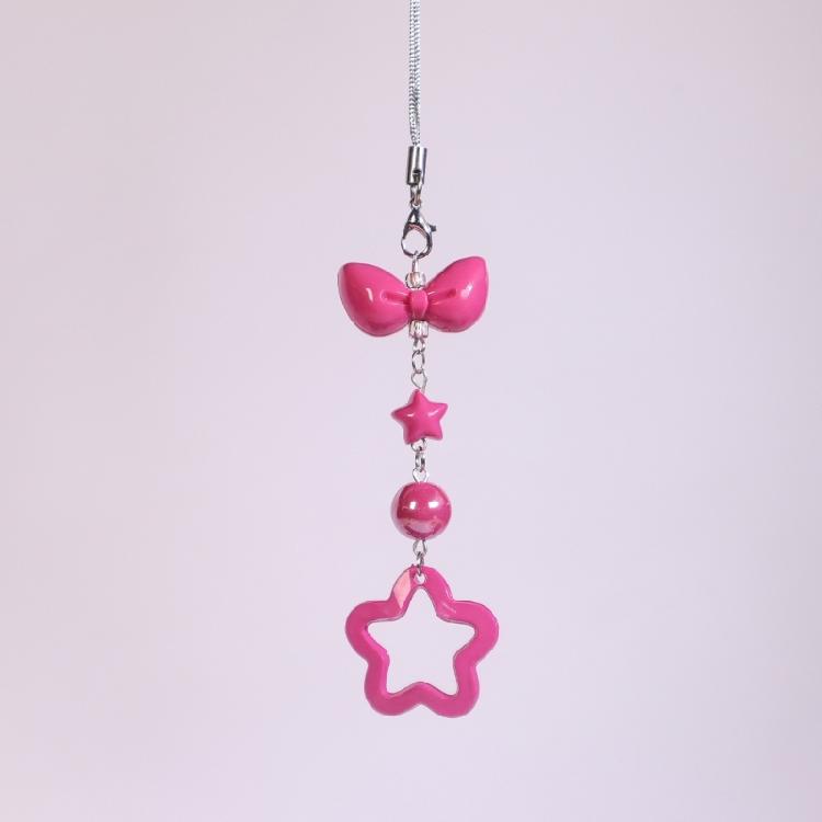 Elegant Beaded Mobile Phone Lanyard Handmade Beaded Keyring Accessory for Women