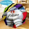 Custom Name Umbrella Ghost Marshmallow Man Umbrella 8-Frame for Travel, Camping, Casual Lightweight Portable, Essential for Family Gifts