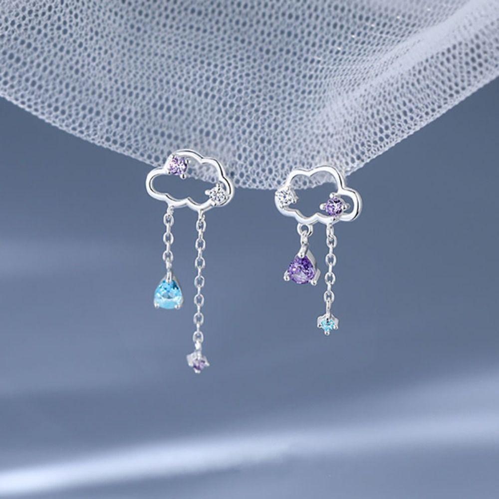 

Креативные романтические серьги-гвоздики с облаками, элегантные серьги с облаками неправильной формы, праздничный подарок