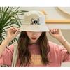 Unisex Embroidered Cute Dog Foldable Bucket Hat Beach Sun Hat Street Headwear Outdoor Cap Men and Woman Hat
