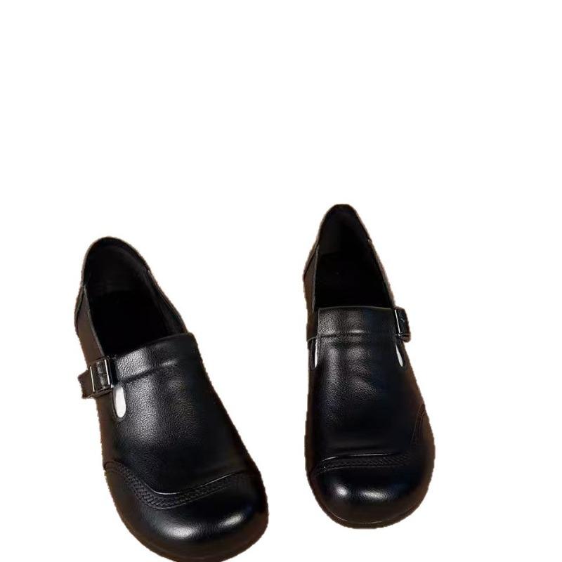 Retro Chunky-Heel Mary Janes New Spring/Fall Styles—Lightweight Fashionable and Slip-Resistant Shoes for Middle-Aged and Elderly Women