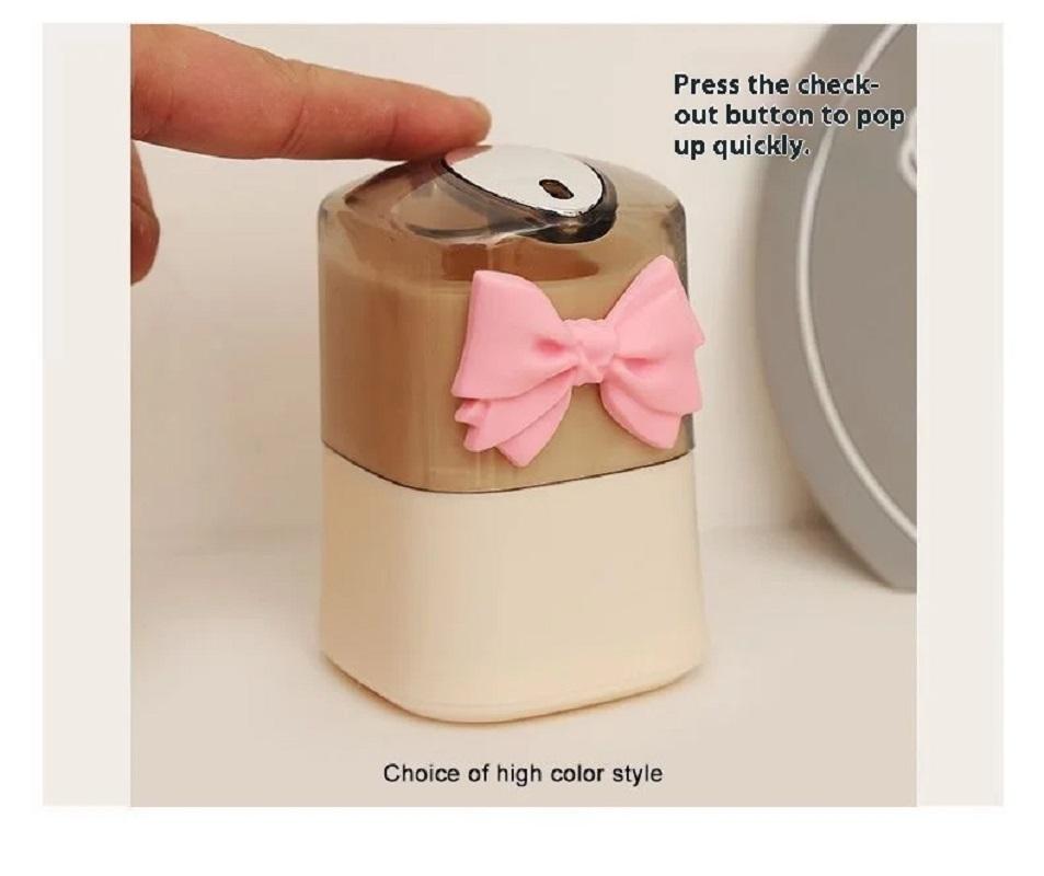 Auto Pop-Up Plastic Toothpick Holder Cute Cartoon Animal Character Toothpick Storage Box Automatic Ejection Toothpick Container