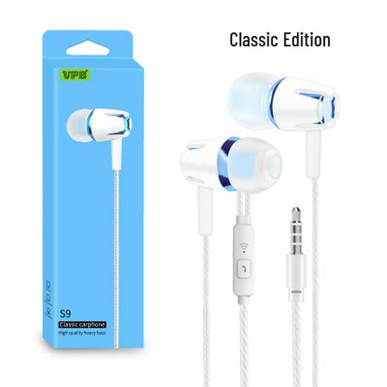 VPB S9 Electroplated Stereo In-Ear Wired Headphones with Microphone