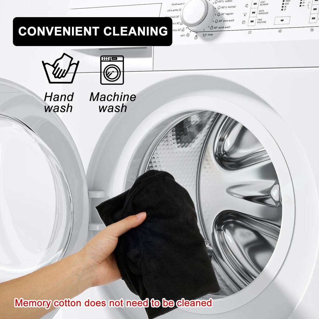 Memory Foam Seat Cushion Highly Resilient Wheelchair Pad Portable Nonslip Office Chair Cushion with Handle for Home Office Adult