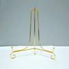 Small Gold Iron Display Stand Foldable Photo Pedestal Practical Craft Bracket  for Home