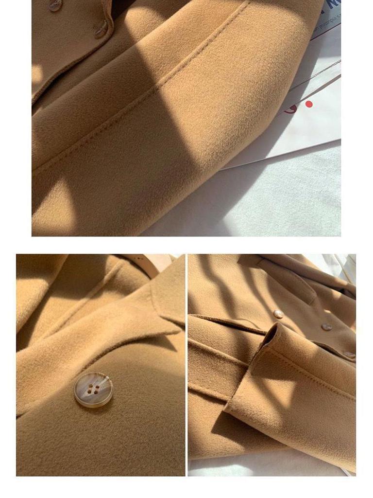 Manteau Élégant en Laine Française de Luxe Léger pour Femmes - Automne/Hiver