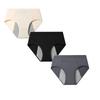 Women's High Waist Leak Proof Period Underwear Menstrual Panties Large Coverage Breathable Soft Fabric Three Pack