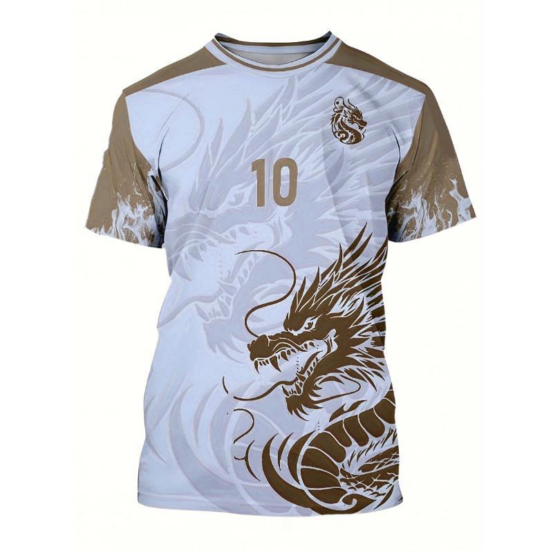 

Men s printed football jersey with size 10, breathable short sleeves, crew neck S