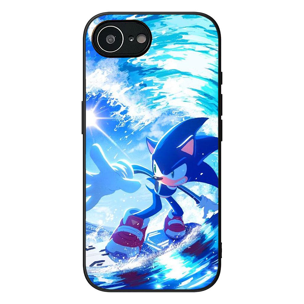 

S-Sonics Hedgehog Phone Case for Samsung Galaxy S25 Edge S24 S23 FE Plus Ultra A16 A15 A55 A57 5G Protective Cover Galaxy S23