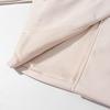 Women's Faux Suede Button Jacket Oversized Gathered Hem Short Length Coat Casual Vintage Outerwear With Pockets