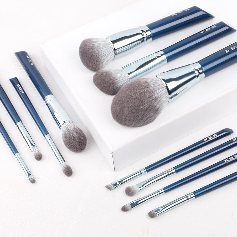 MyDestiny Makeup Brush Azure Blue 11pcs Super Soft Fiber Makeup Brushes Set High Quality Face&Eye Cosmetic Pens Synthetic Hair