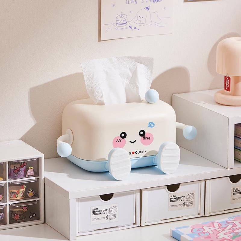 Cartoon Cute Tissue Box for Living Room - Creative High-End Napkin Holder for Coffee Table