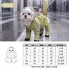 Waterproof Dog Raincoat With Tail Cover Leash Hole Small To Medium Breeds Matte Trim Colorblock Design