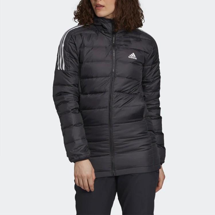 (WMNS) adidas Leichter Daunen-Parka mit Kapuze 'Schwarz' Damen GH4590