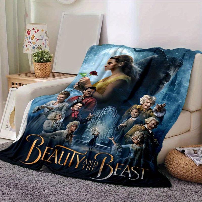 

1pc, Beauty and the Beast Inspired Home Decor Blanket Soft Throw for Couch, Bed, Travel 80cmx120cm