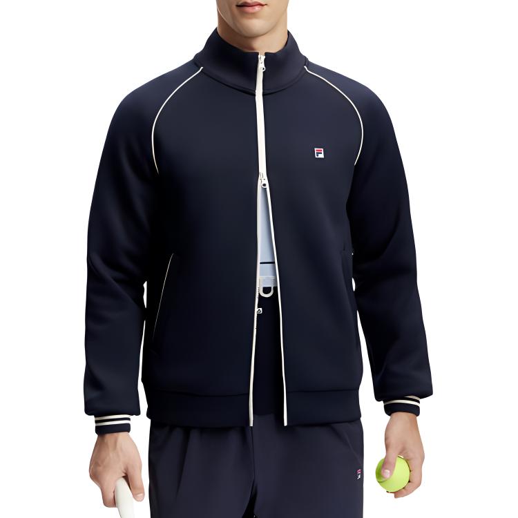Men's FILA Jackets Men's Royal Blue Stand Collar Moderate Other
