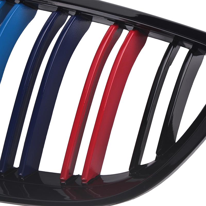 Rhyming Front Bumper Kidney Grille Dual Single Slat Grill Fit For BMW 3-Series E92 E93 M3 Coupe 2006 - 2010 Car