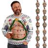 Men's Casual Lined Crewneck Sweatshirt Pullover for Fall and Winter Wear
