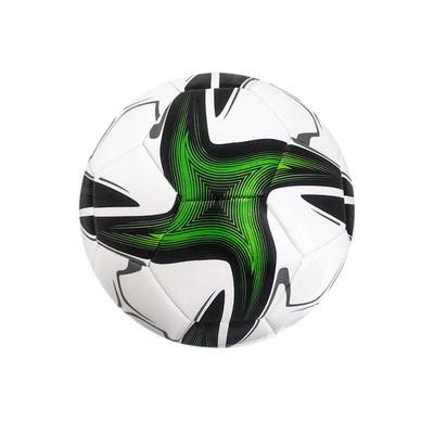 Smooth Handling Size 5 Soccer Ball For Match Training Rubber Bladder Gives