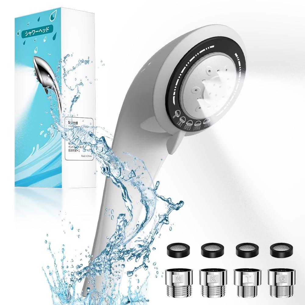 

Shower Head Micro Nano Bubble Mist 5 Stage Mode Water Saving High Pressure Cleaning Power Ultra Fine Stream Skin Care Leak Prevention Dirt RUNCTY