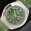 VINTAGE ORIENT AUTOMATIC 46941 JAPAN MENS GREEN COLOR DIAL WATCH A700626-5 R204-a700626