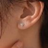 925 Silver Hive Heart Silver Earrings