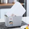 Kitchen Household Wall-mounted Plastic Trash Can Toiletries Storage Bucket Cabinet Door Hanging Bucket Desktop Sundries Storage Box
